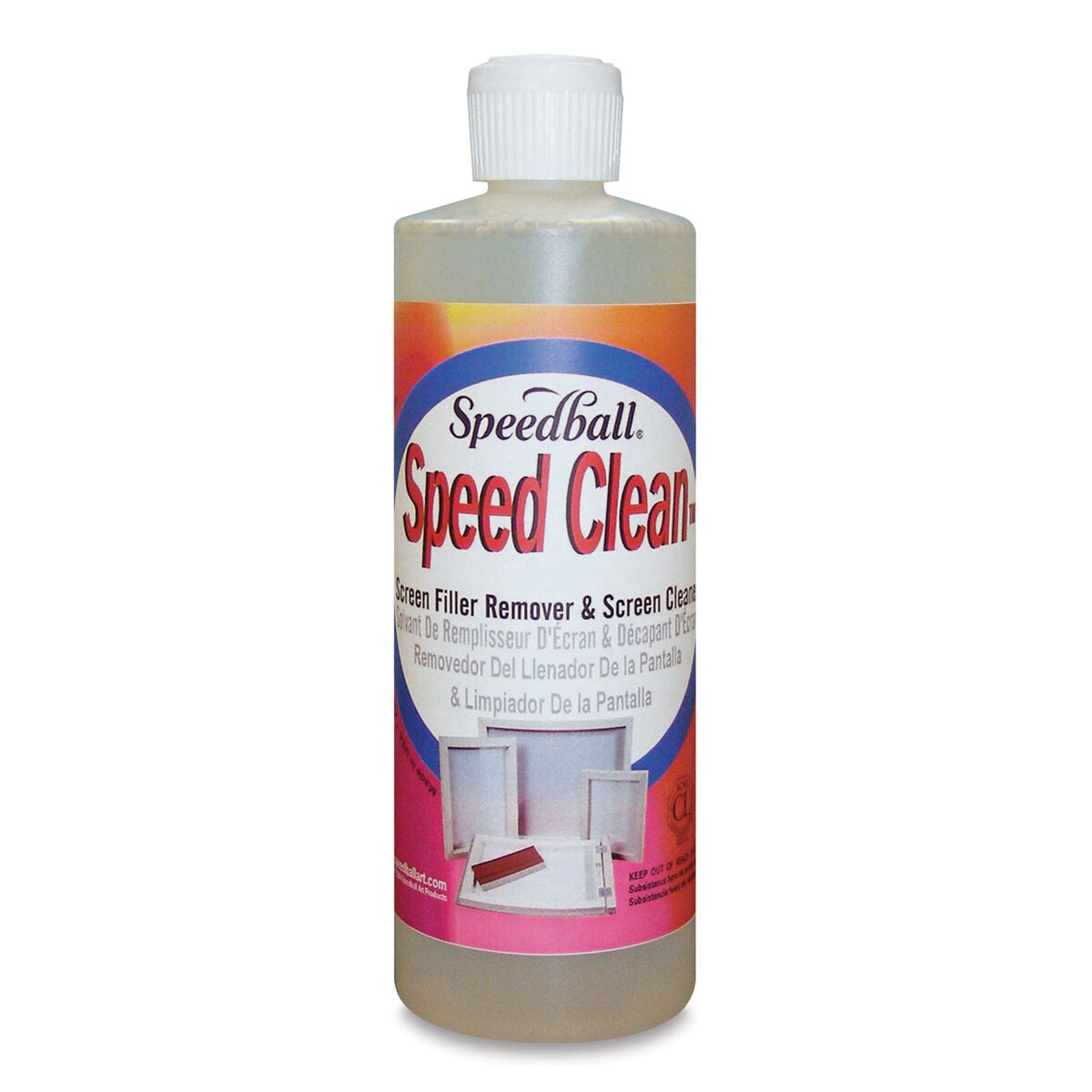 Speedball Speed Clean Screen Cleaner - Squeeze Bottle, 16 oz