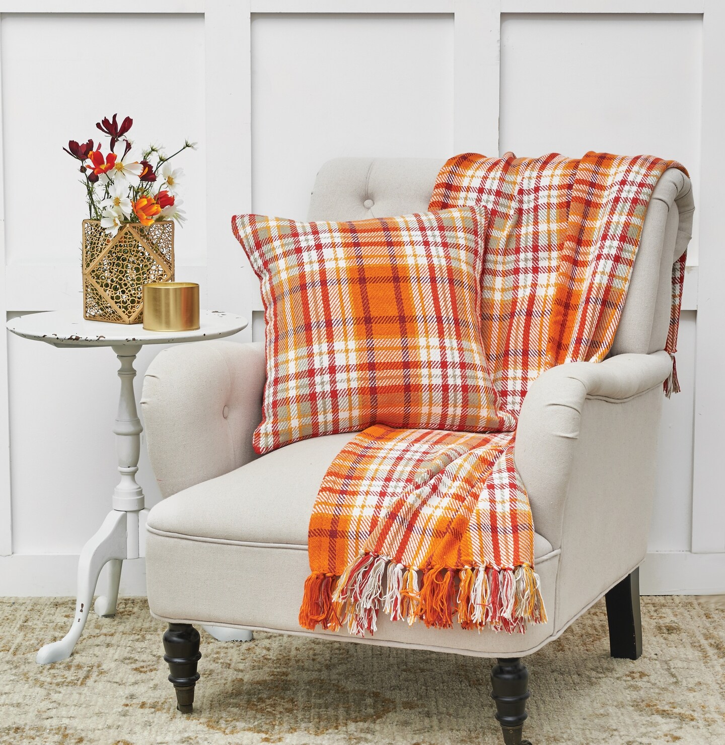 Fall Plaid Throws