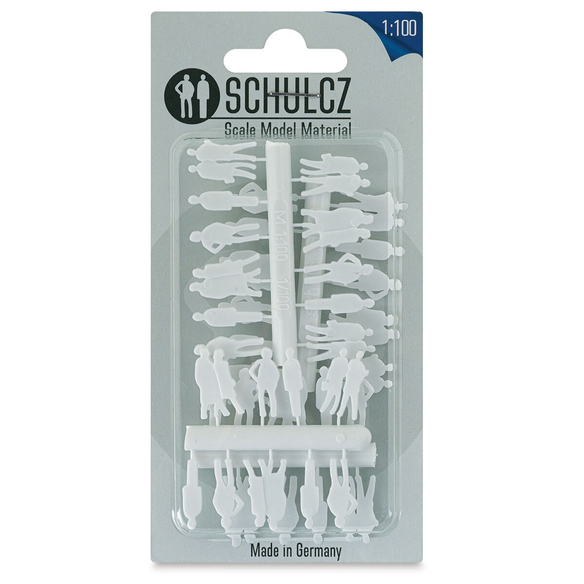 Schulcz Scale Model Figures - Silhouette, Pkg of 40, 1:100, 1/8&#x22;