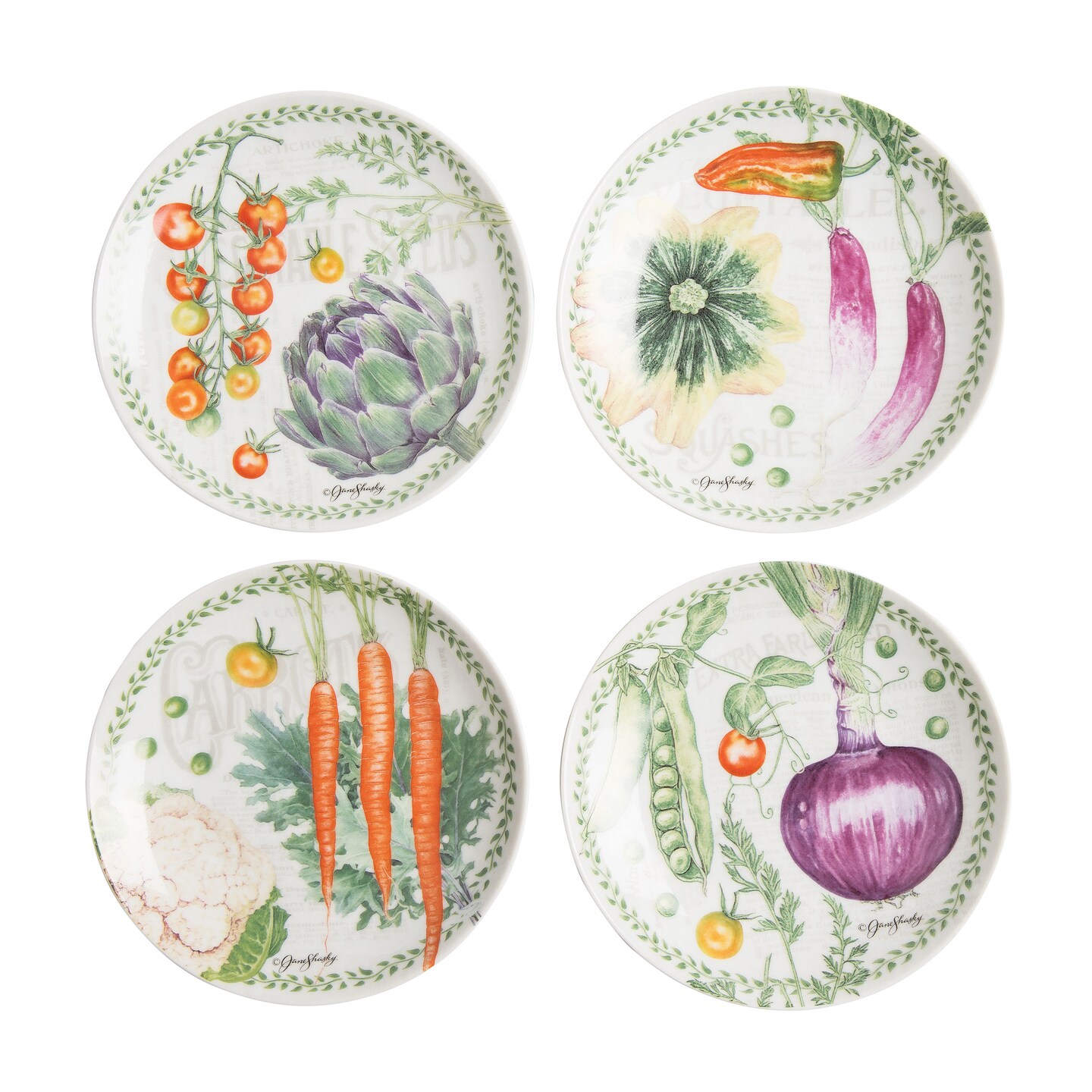 Vegetable Garden Plates Set of 4 | Michaels