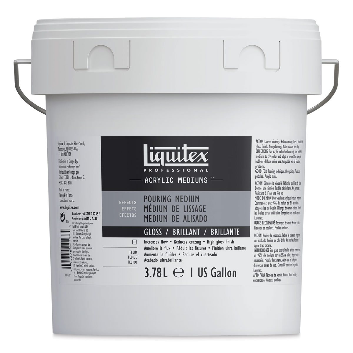 Liquitex Effects Pouring Medium - Gloss, Gallon