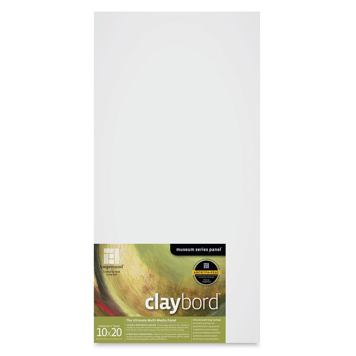 Ampersand Claybord 10" x 20", 2" Deep Cradled Michaels
