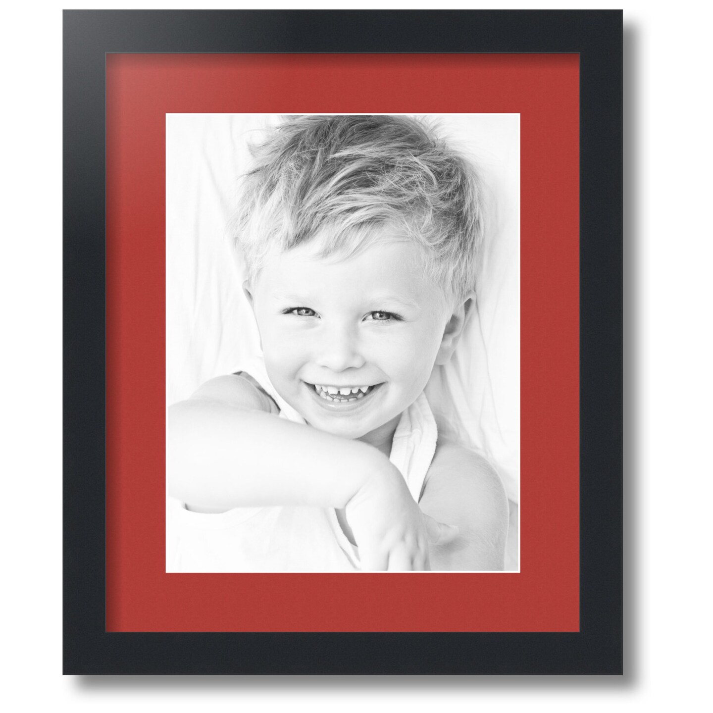 ArtToFrames Collage Photo Picture Frame with 1 - 10x13 inch Openings, Framed in Black with Over 62 Mat Color Options and Regular Glass (CSM-3926-641)