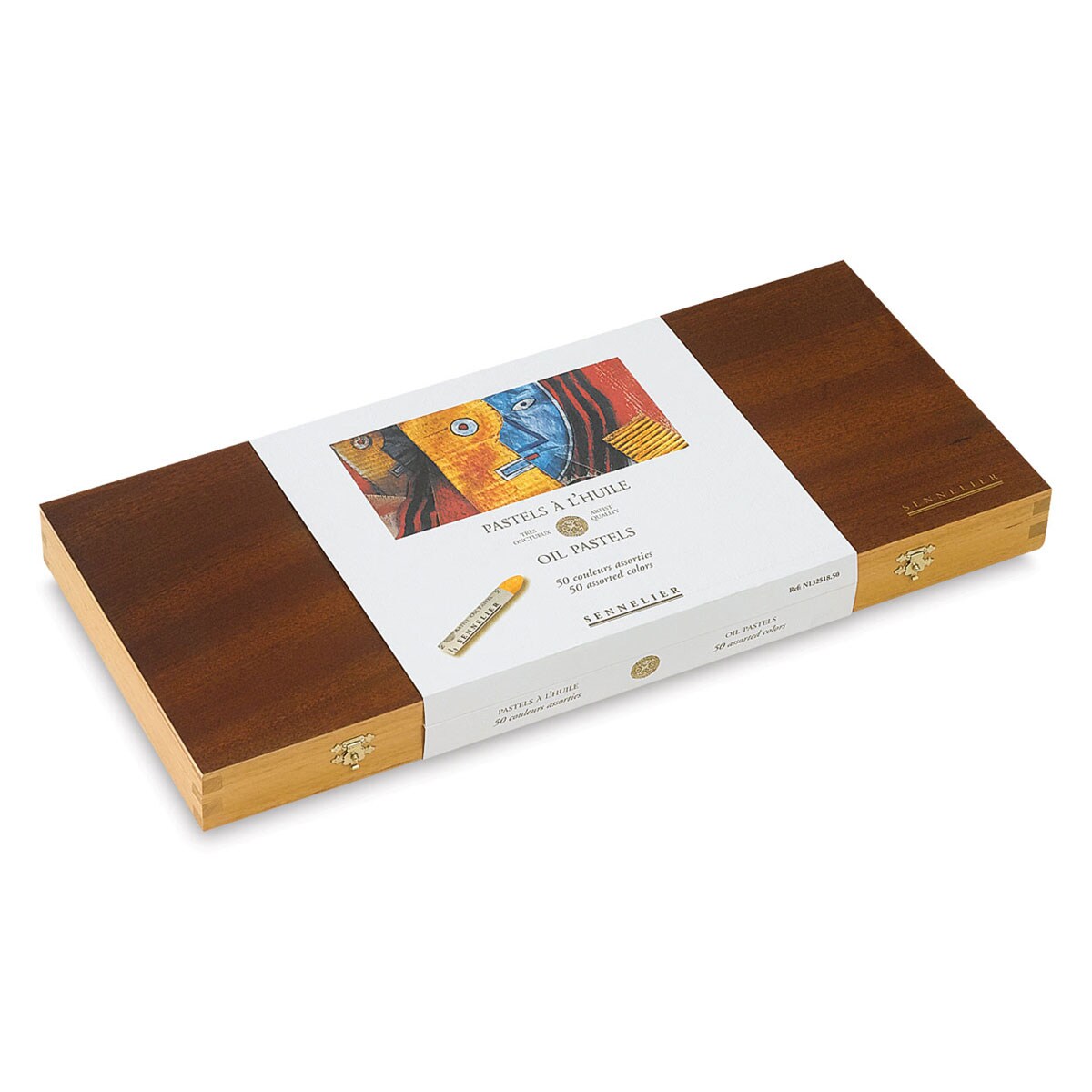 Sennelier Oil Pastel Set - Assorted Colors, Wood Box, Set of 50
