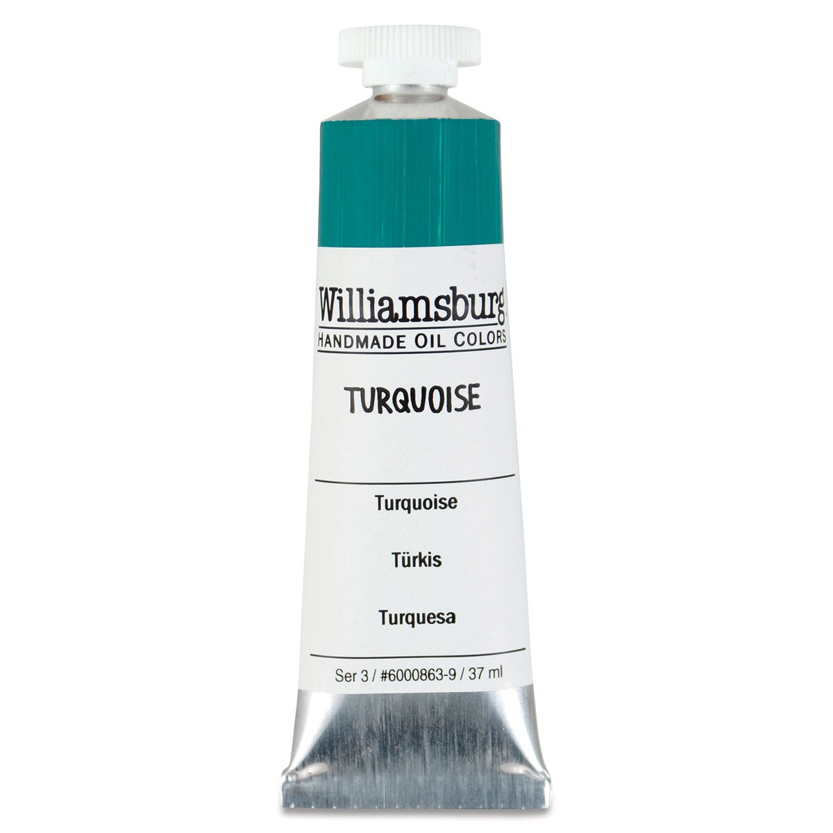 Williamsburg Handmade Oil Paint - Turquoise, 37 ml tube