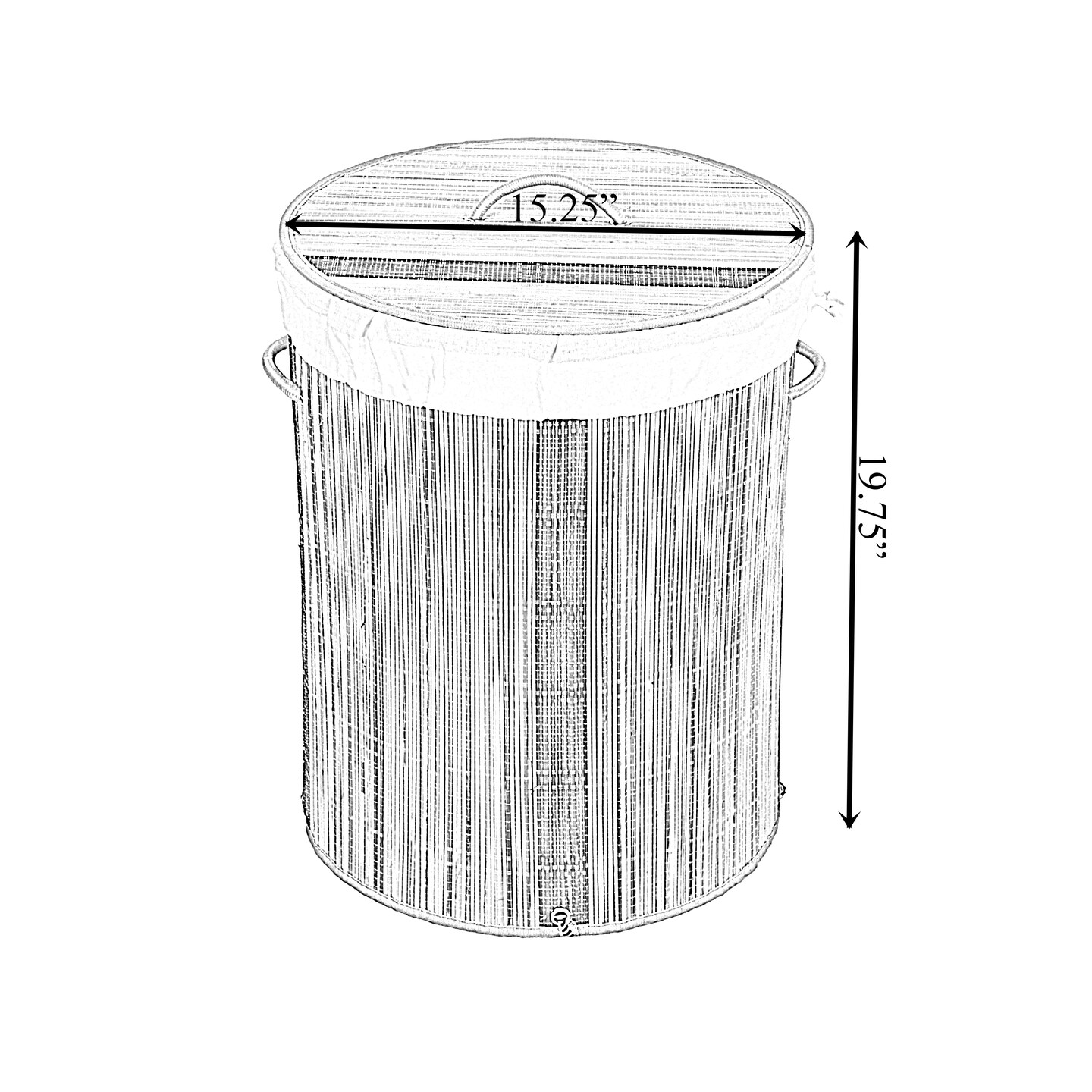 Collapsible Waterproof Laundry Hamper with Lid and Handles for Organizer, Clothes, Toy Durable Folder Washing Bin for Easy Carrying