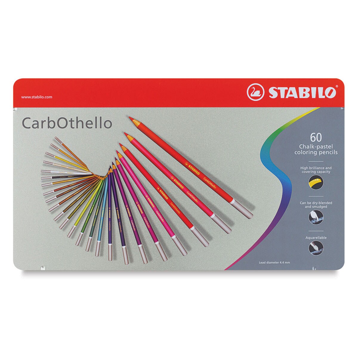 Chalk-Pastel Pencil - STABILO CarbOthello - Wooden Box of 60