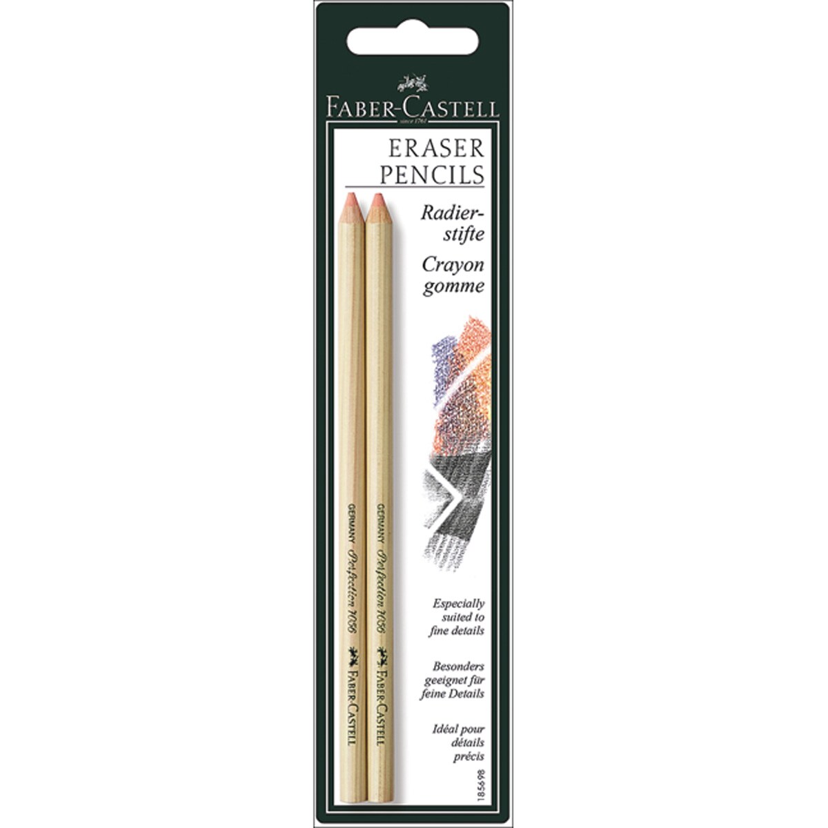 Faber-Castell Eraser Pencils 2/Pkg