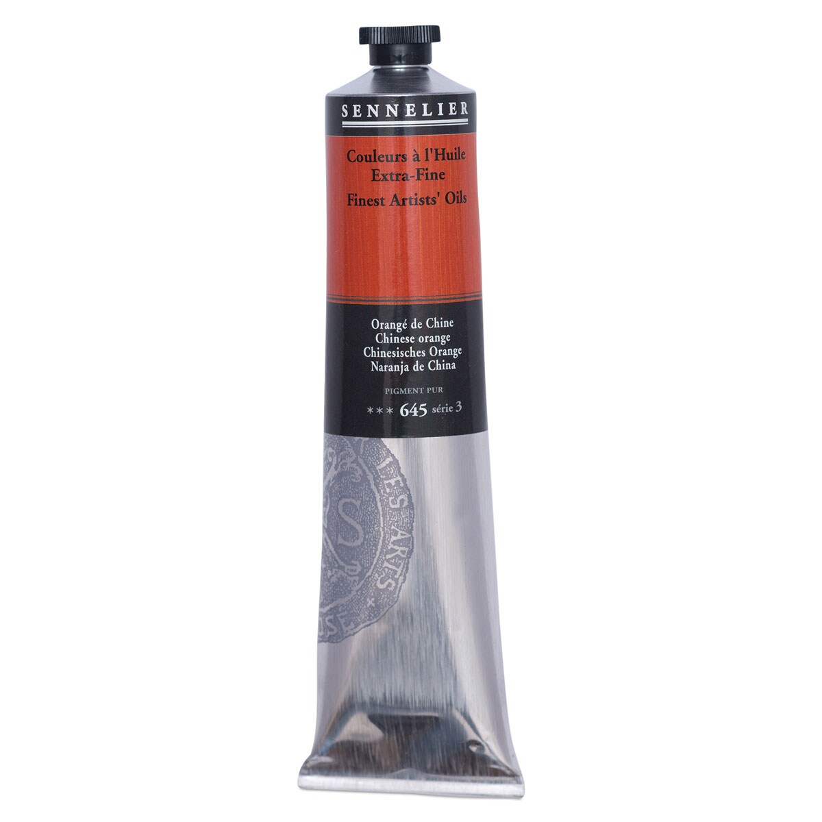 Sennelier Artists' Extra Fine Oil Paint - Chinese Orange, 200 ml tube