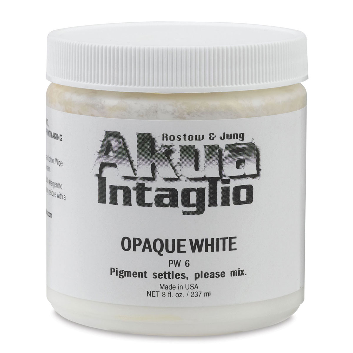 Akua Intaglio Ink - Opaque White, 237 ml