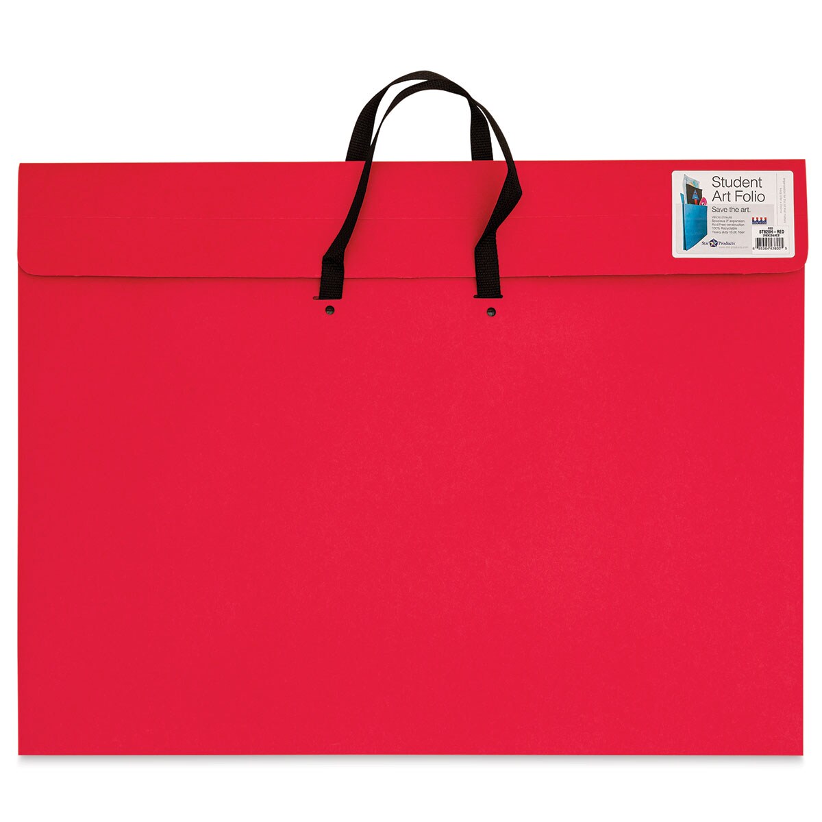 Star Products Student Art Folio with Handles - Red, 20&#x22; x 26&#x22;