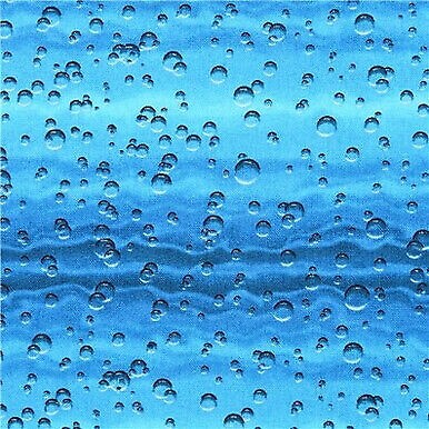 Enchanted Waters~Raindrops~Cotton Fabric~Elizabeth&#x27;s Studio