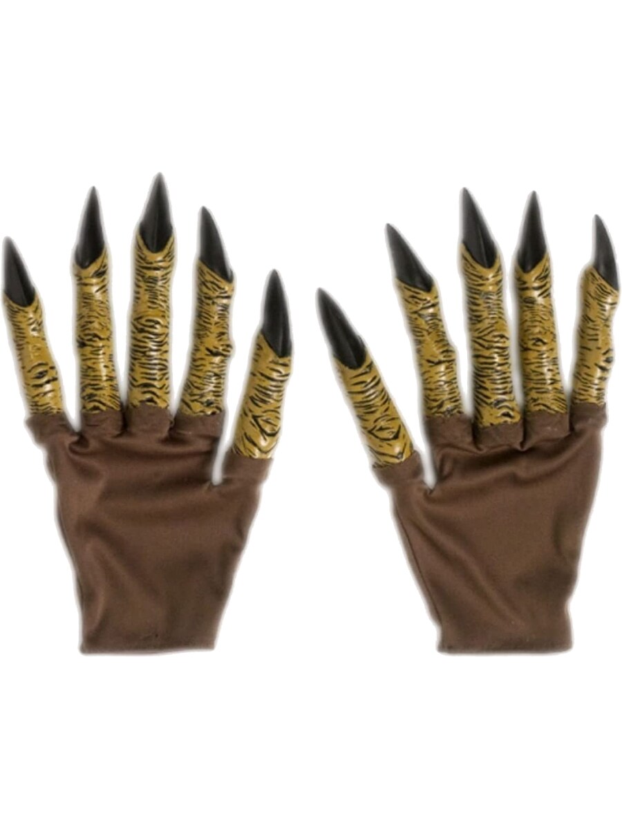 Adult&#x27;s Burn Demon Hands Gloves Costume Accessory