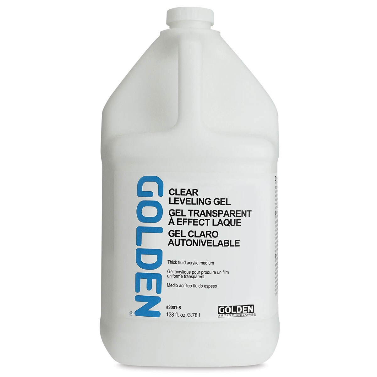 Golden Self-Leveling Clear Gel Medium - Gloss, 128 oz tub