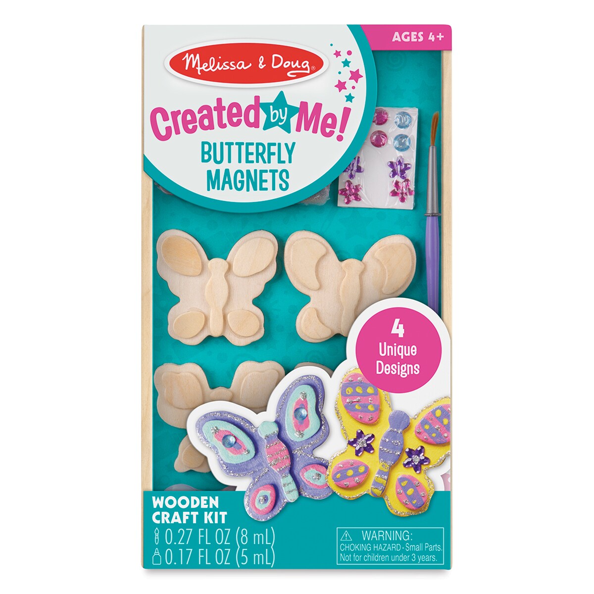 Melissa &#x26; Doug Created by Me Wooden Magnets Craft Kit - Butterfly