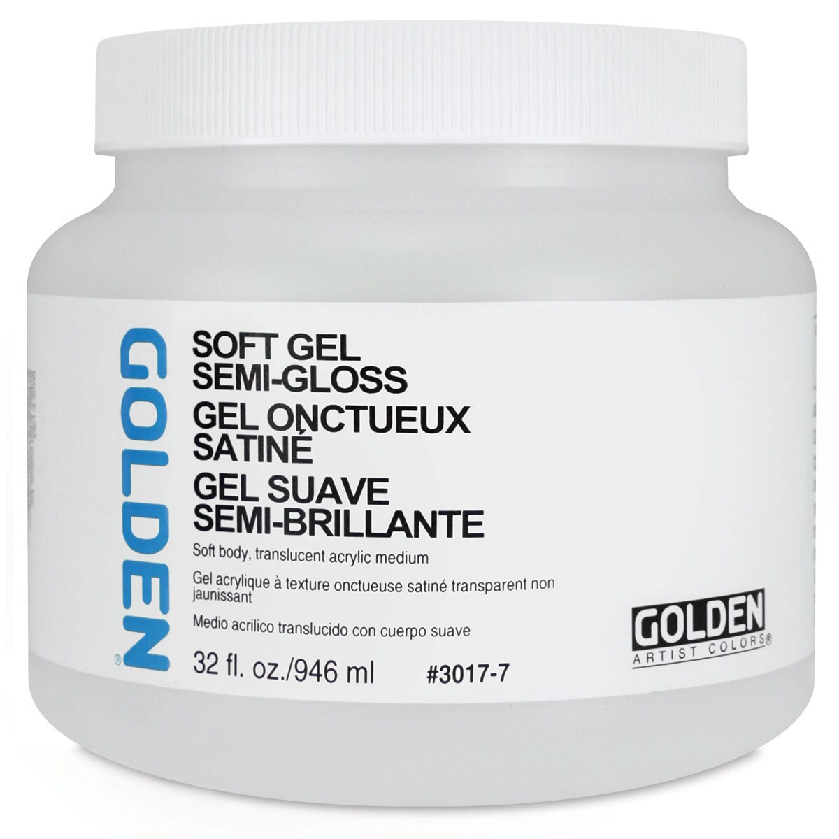 Golden Soft Acrylic Gel Medium SemiGloss, 32 oz jar Michaels
