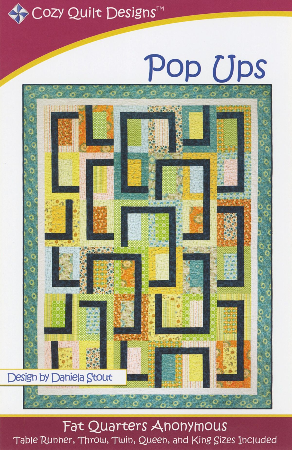 Pop Ups Pattern by Daniela Stout for Cozy Quilt Designs