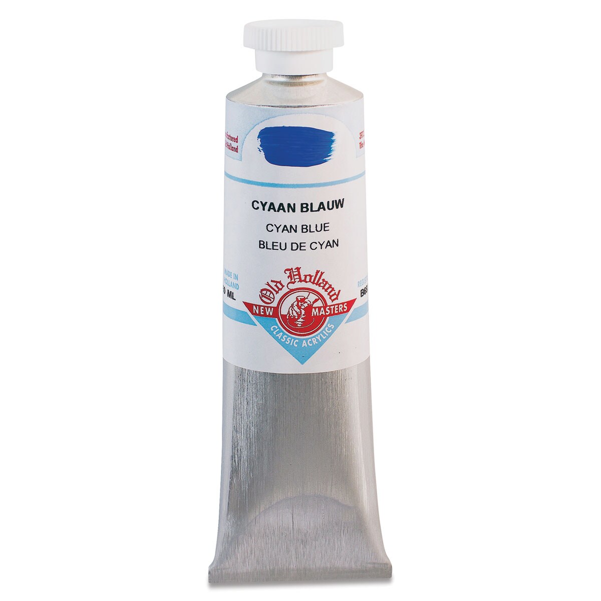 Old Holland New Masters Classic Acrylics - Cyan Blue, 60 ml tube