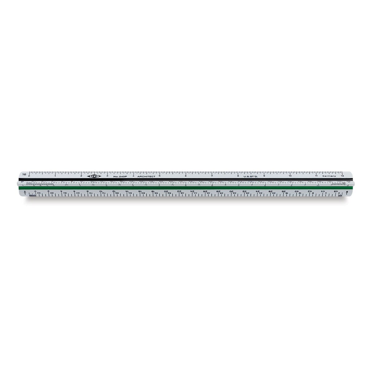 Alvin Professional Triangular Scale - , 12&#x22;, White, Architectural