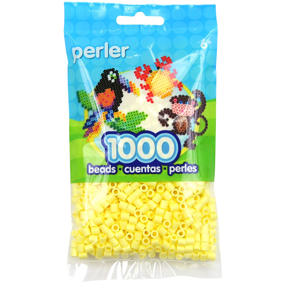 Perler Beads 1,000/Pkg-Pastel Yellow