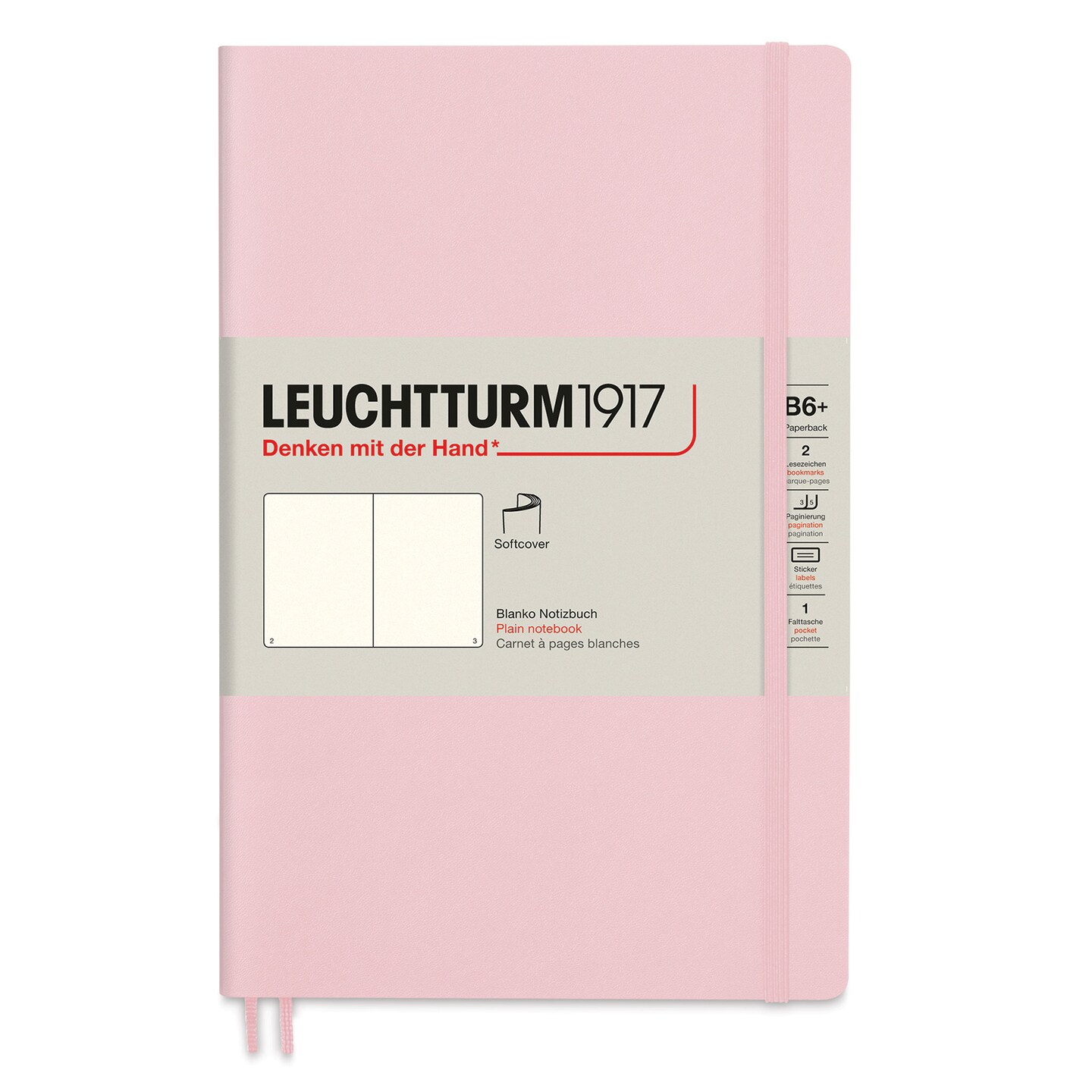 Leuchtturm1917 Blank Softcover Notebook - Powder, 5&#x22; x 7-1/2&#x22;