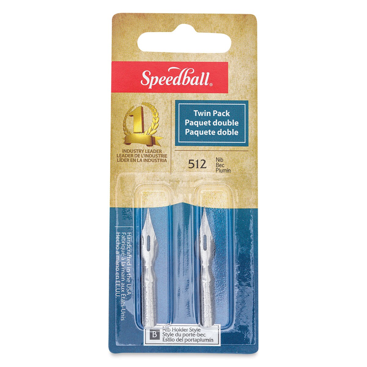 Speedball Standard Point Dip Pen Nibs - #512, Pack of 2