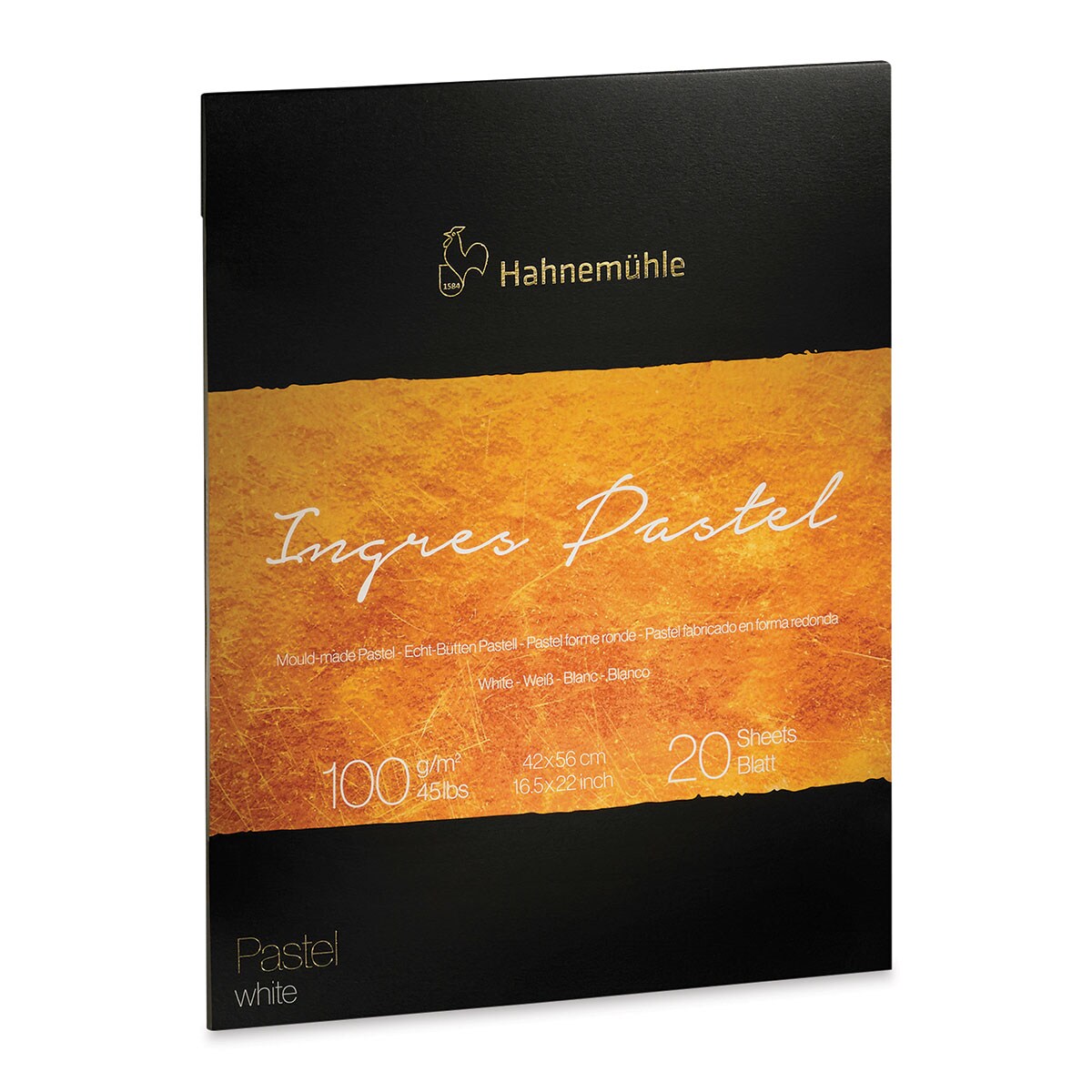 Hahnemuhle Ingres Pad - White, 16.5&#x22; x 22&#x22;, 20 Sheets