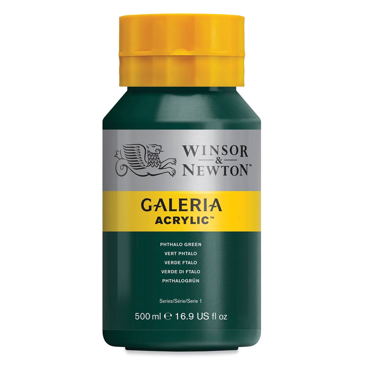 Winsor & Newton Galeria Flow Acrylics - Phthalo Green, 500 ml tube