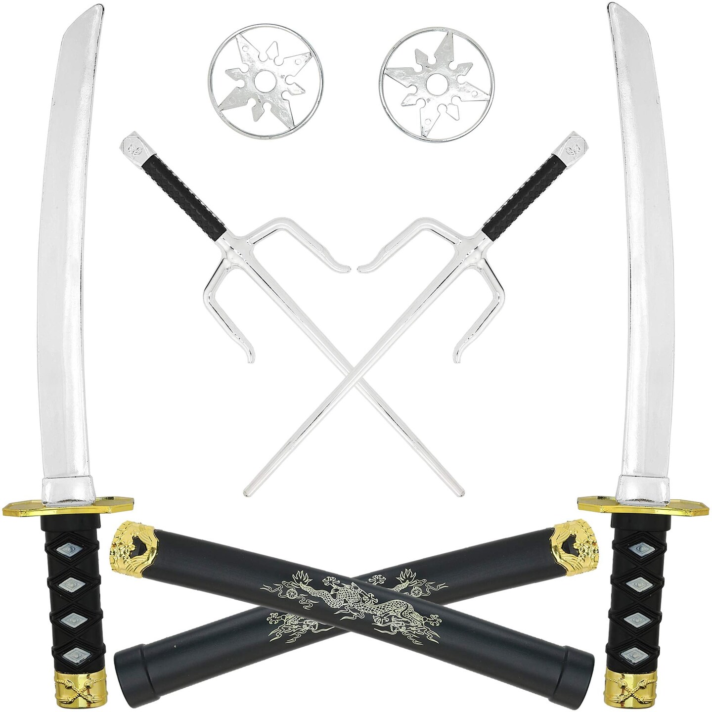 Katanas Deadpool Set Rear harness, black leather This is a set of 2