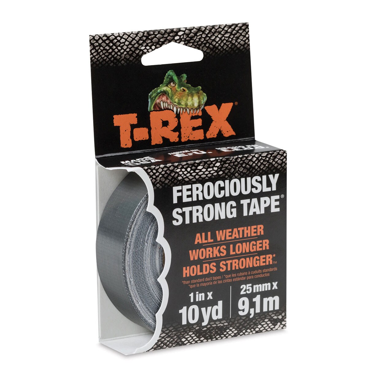 T-REX Tape Ferociously Strong Tape - 1&#x22; x 10 yds