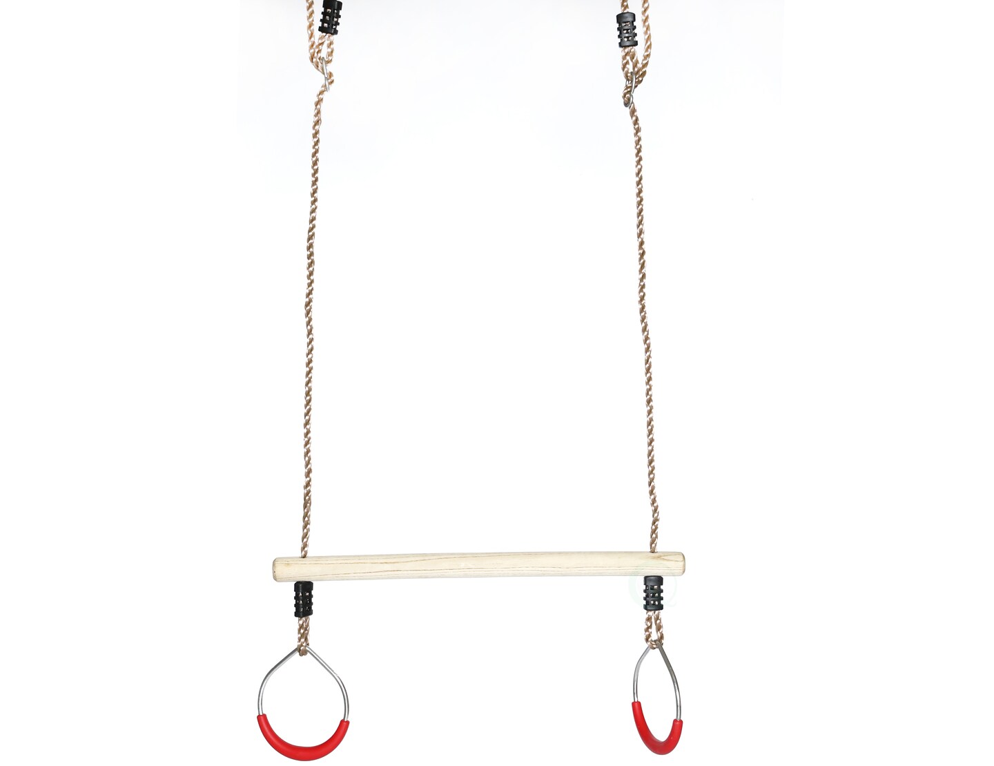 Kids Trapeze Swing Bar with Rings with Hanging Ropes