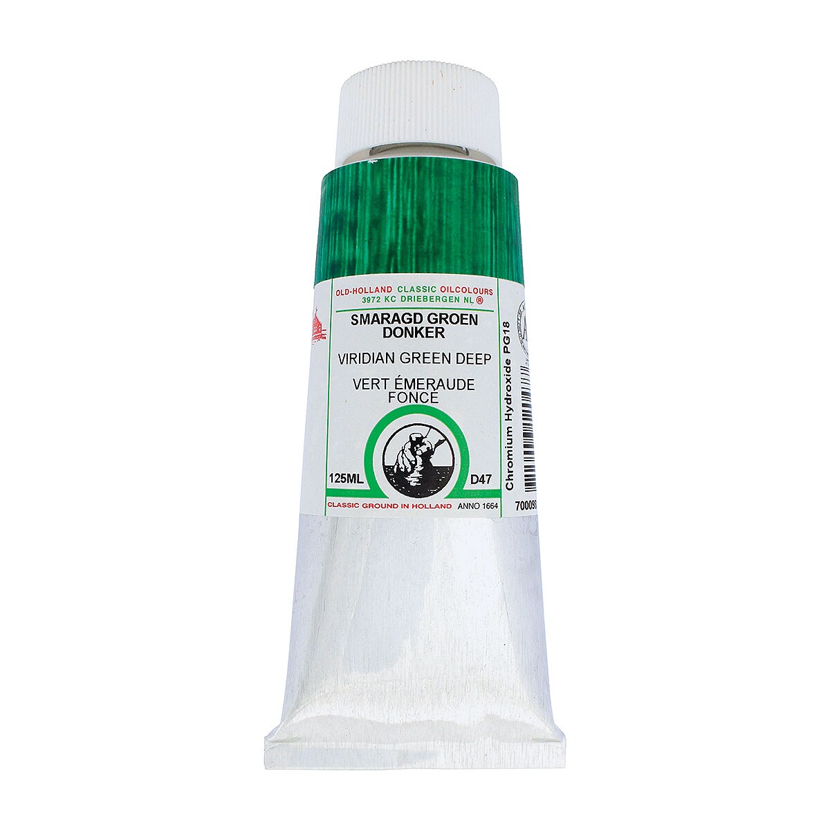 Old Holland Classic Oil Color - Viridian Green Deep, 125 ml tube