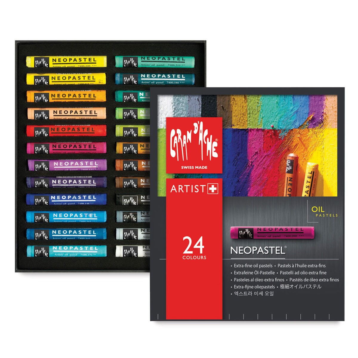 CARAN D'ACHE NEOPASTEL 24色セット Amazon.com : Caran D'ache Neopastel Oil Pastels Set Of 24