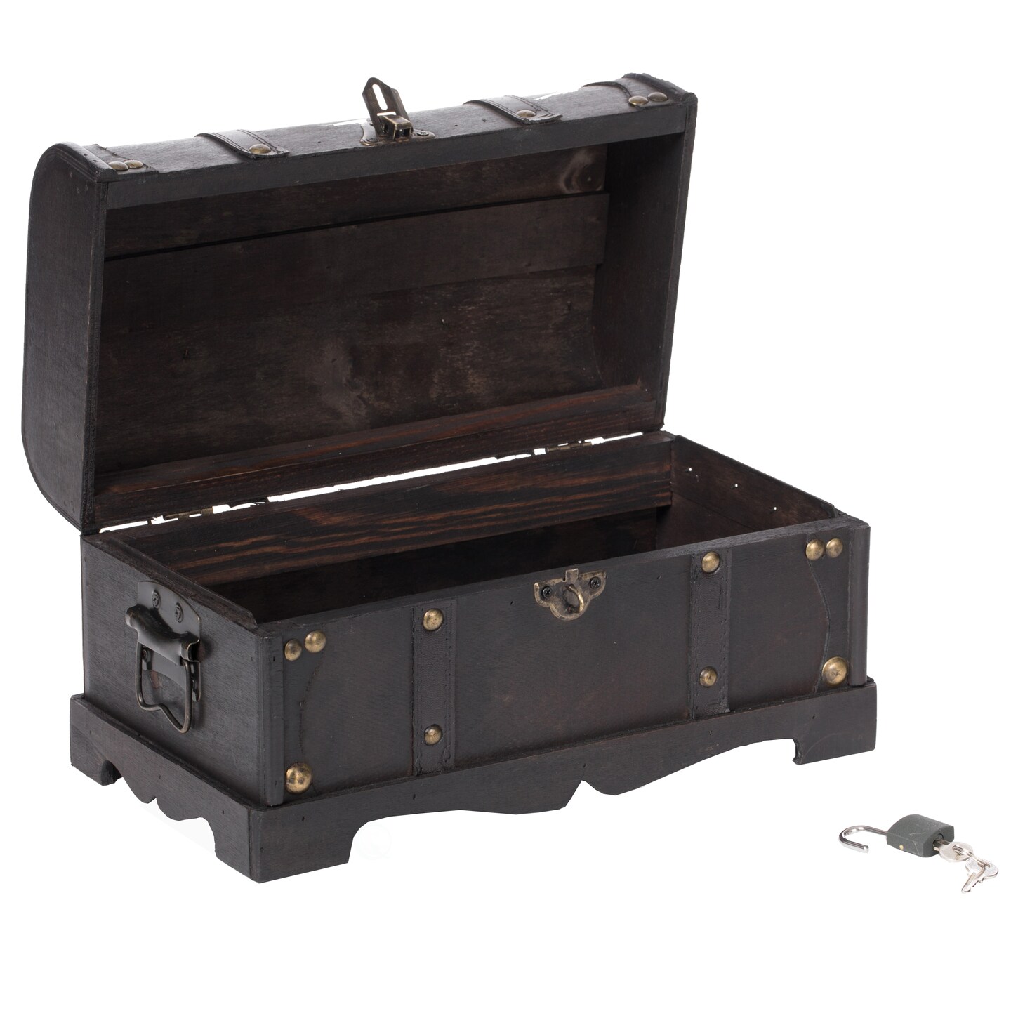Small Pirate Style Wooden Treasure Chest
