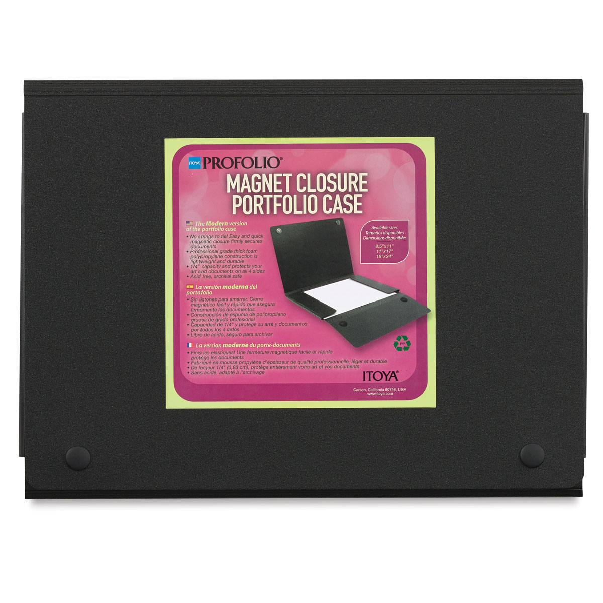 Itoya Magnet Closure Portfolio Case - 8-1/2'' x 11