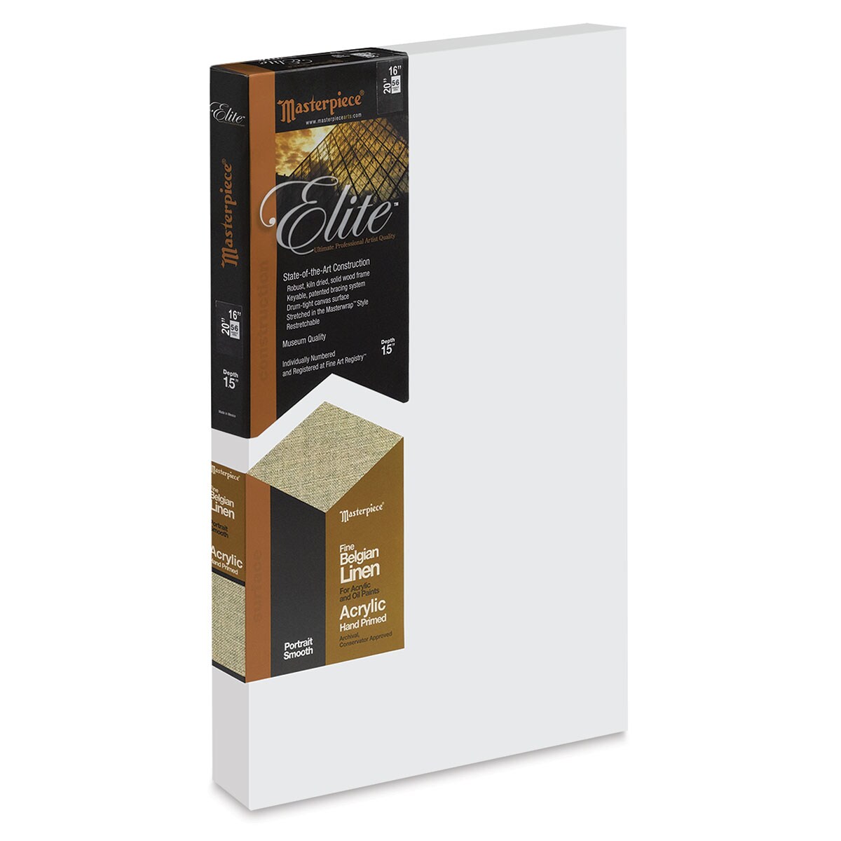 Masterpiece Elite Portrait Smooth Canvas - 16&#x22; x 20&#x22;, Acrylic Primed