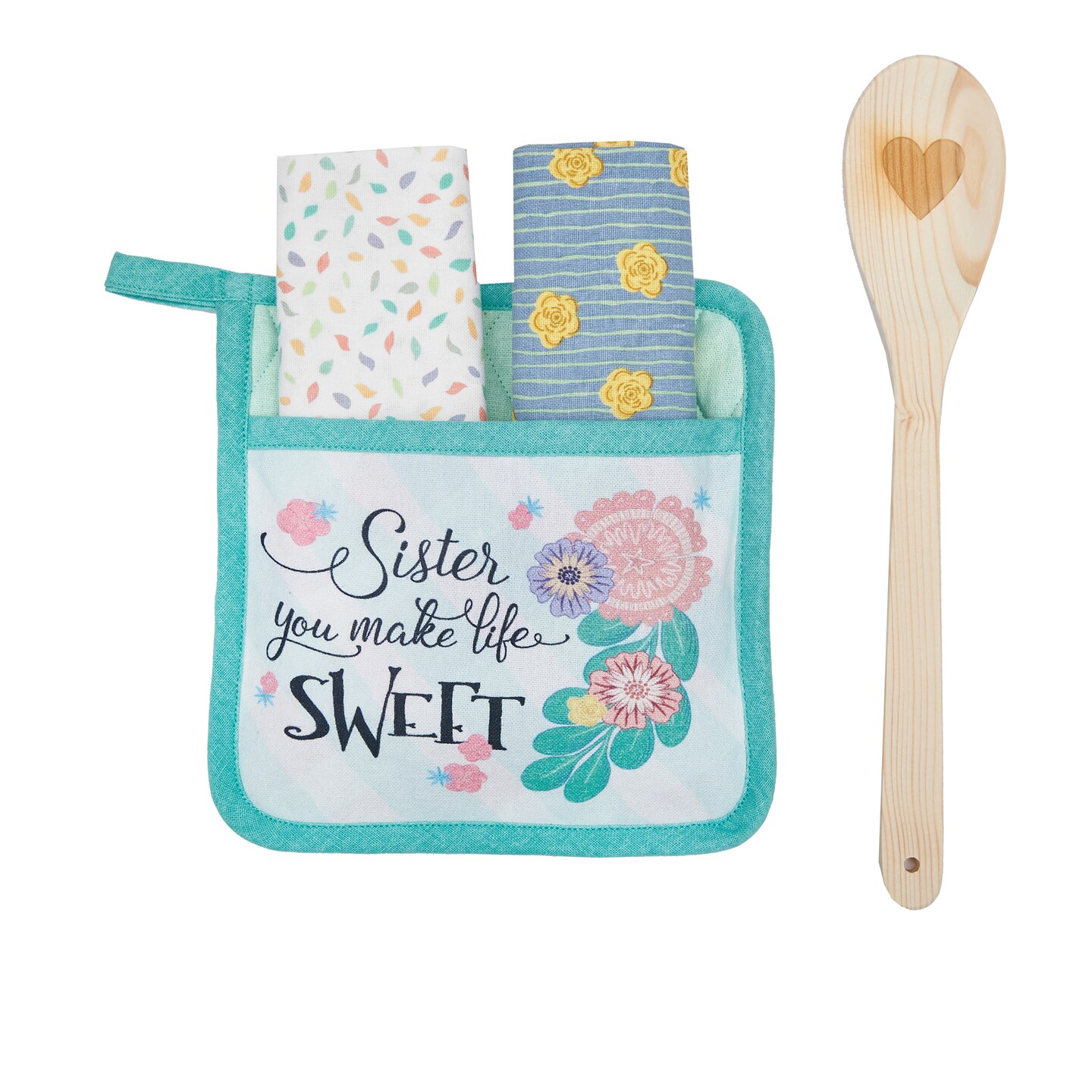 Sister Life Sweet Potholder Gift Set