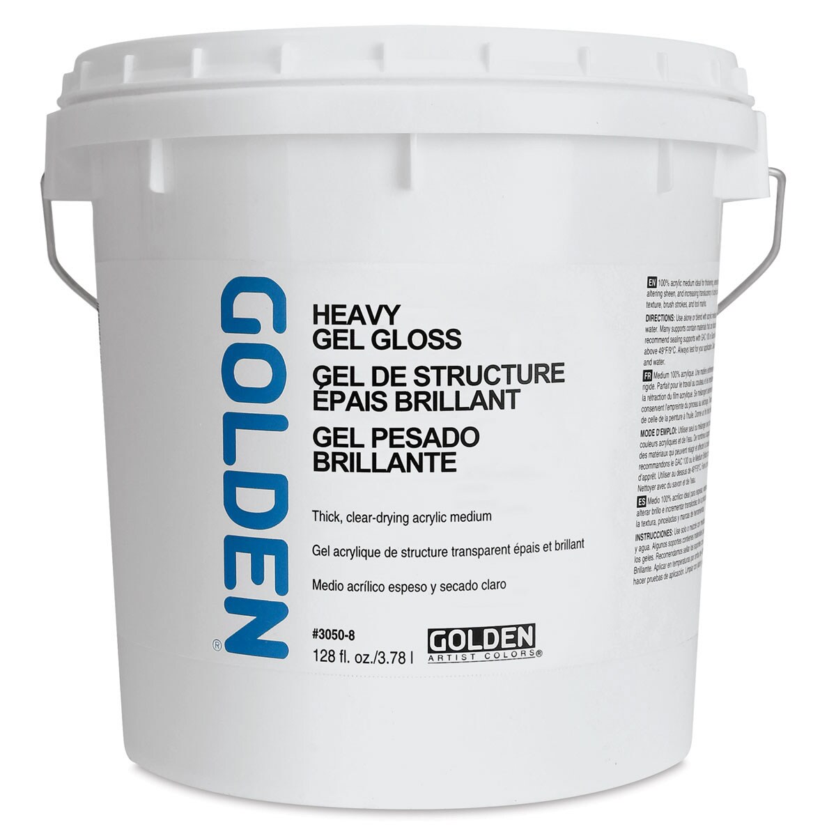 Golden Heavy Acrylic Gel Medium - Gloss, 128 oz tub