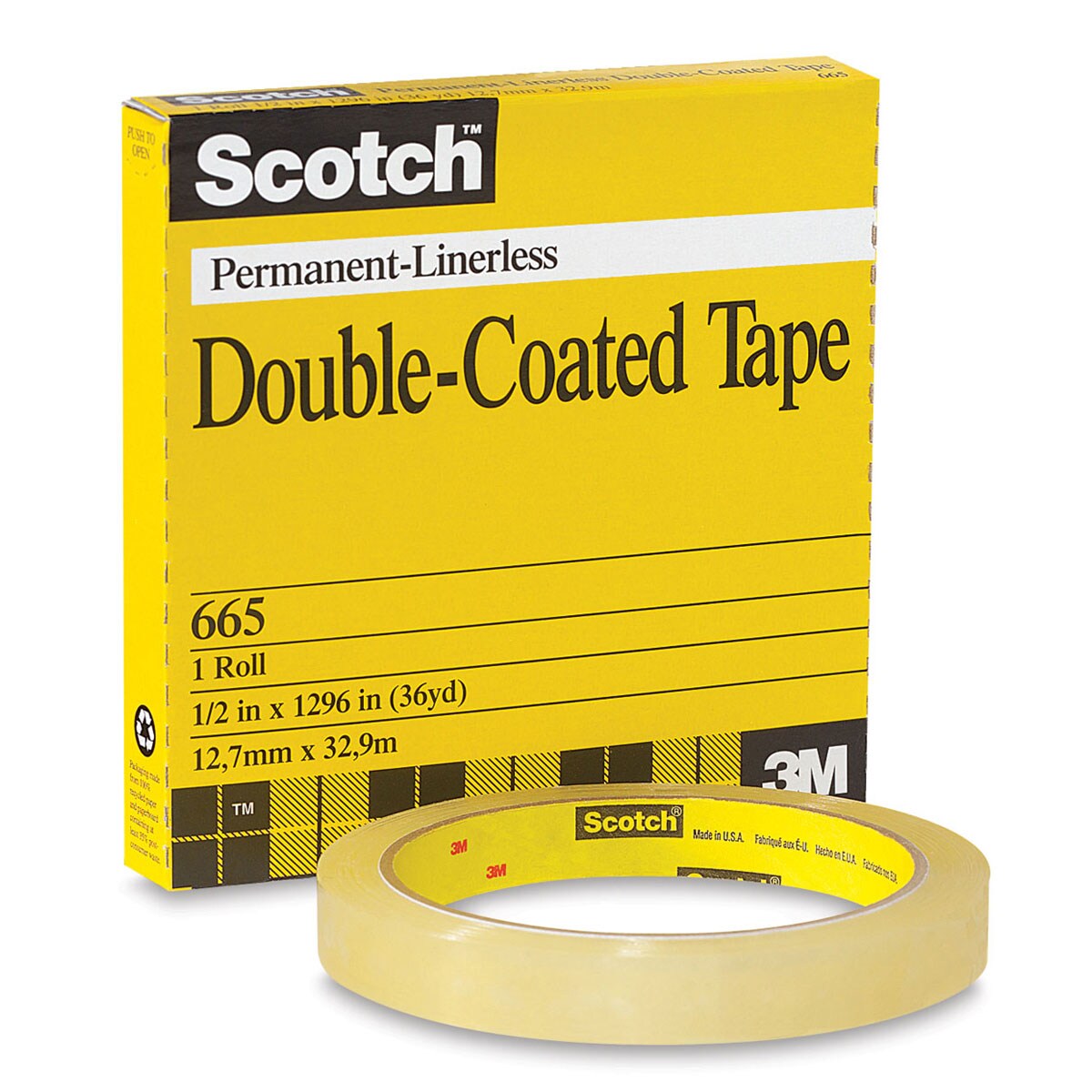 Scotch Permanent Double-Sided Tape - 1/2&#x22; x 1296&#x22;