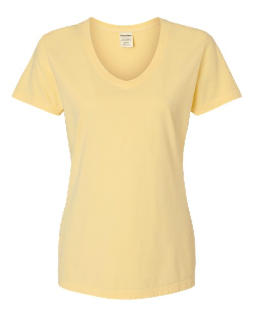 Hanes&#xAE; Garment Dyed Women&#x27;s V-Neck T-Shirt