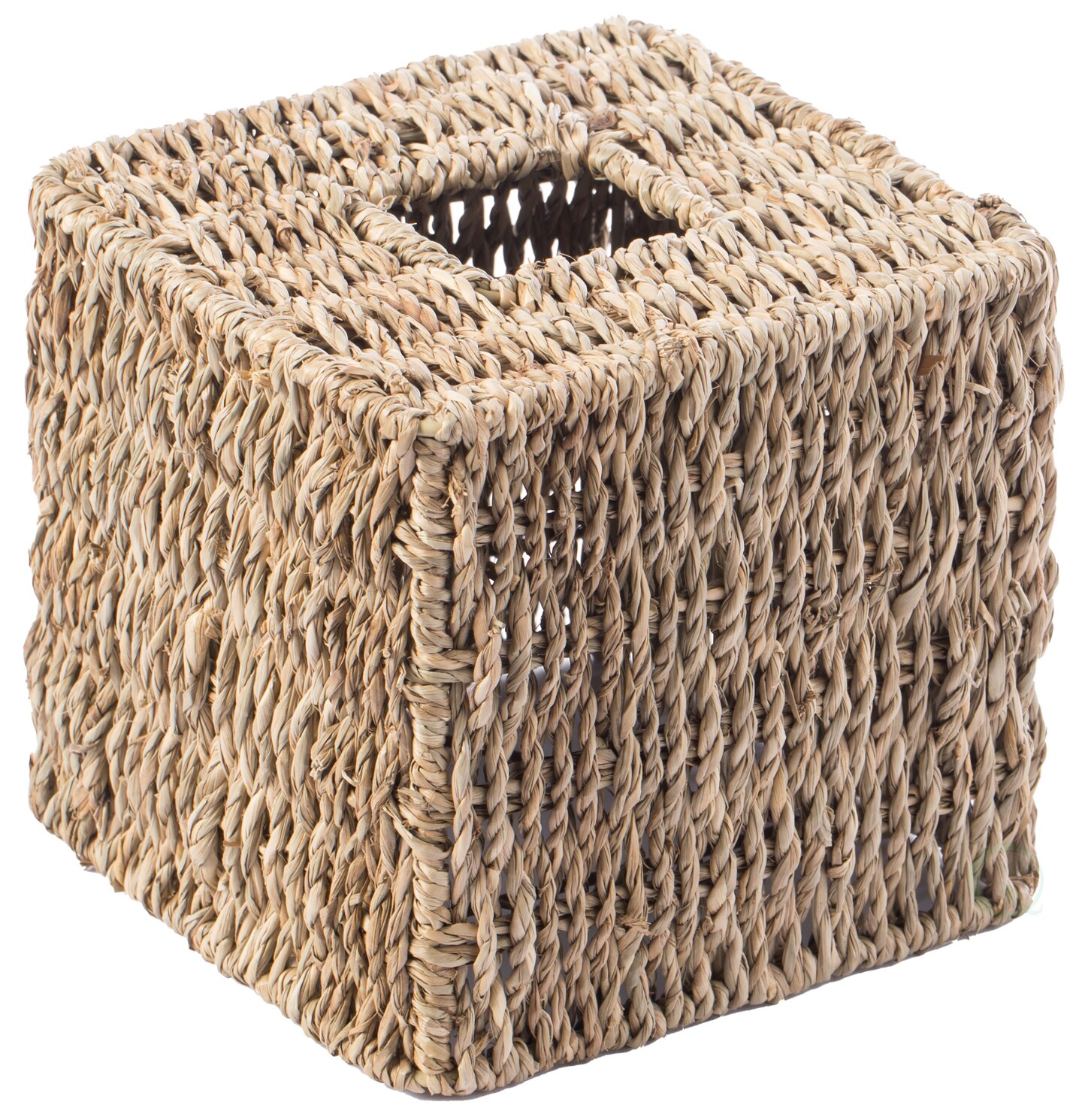 Natural Woven Seagrass Wicker Tissue Box Cover Holder