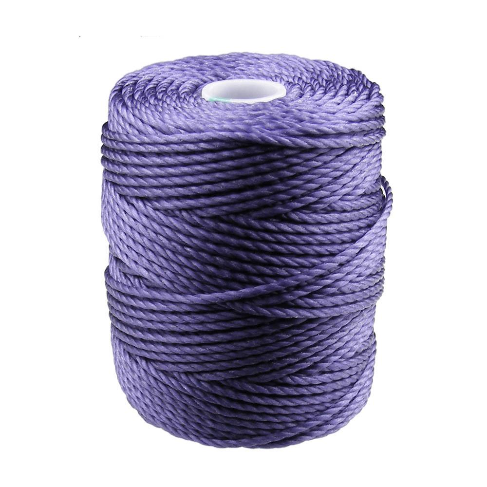 CLon Tex 400 Heavy Weight Bead Cord, Medium Purple ,1.0mm, 36 Yard
