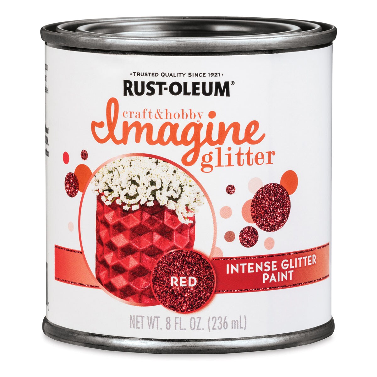 Rust-Oleum Imagine Intense Glitter Paint - Red, 8 oz | Michaels