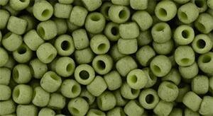 Toho 8/0 Round Japanese Seed Bead, TR8-2602F, Semi-Glazed Woodbine, 17 grams