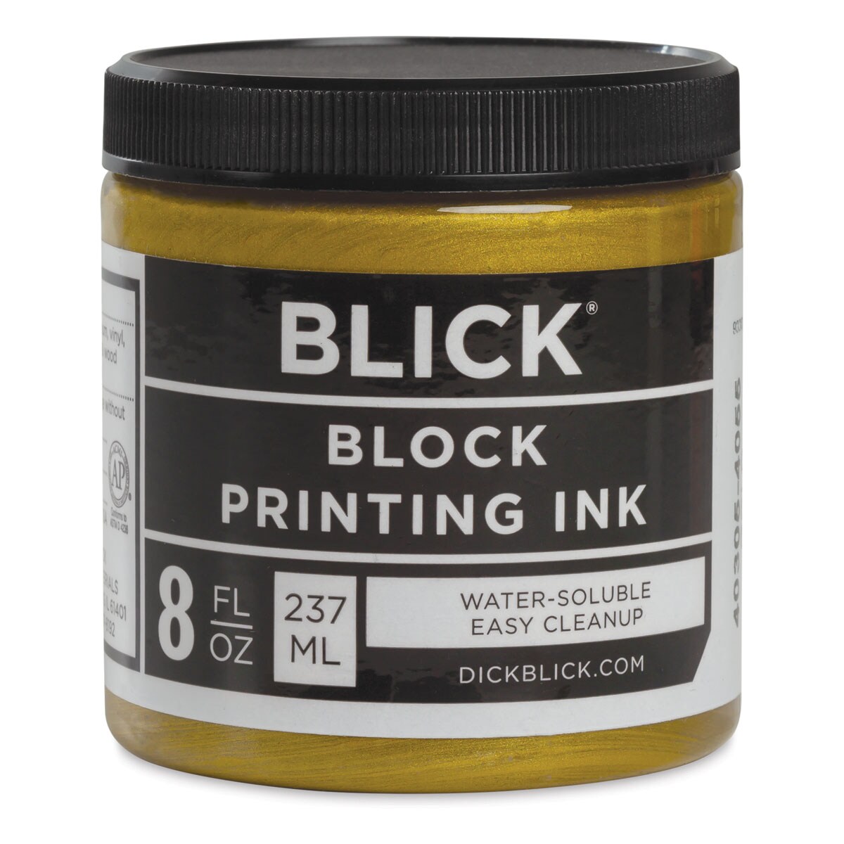 Blick Water-Soluble Block Printing Ink - Gold, 8 oz Jar