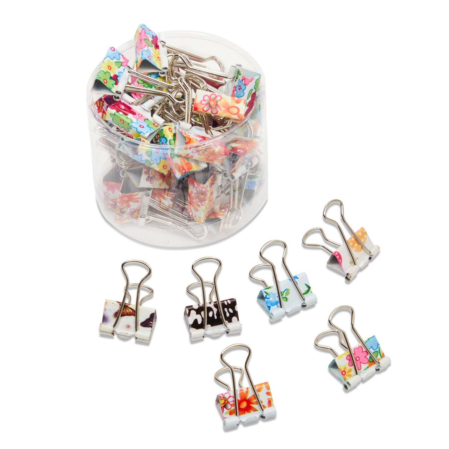40 Pack Cute Binder Clips for Paper, Notebooks, Planners, File