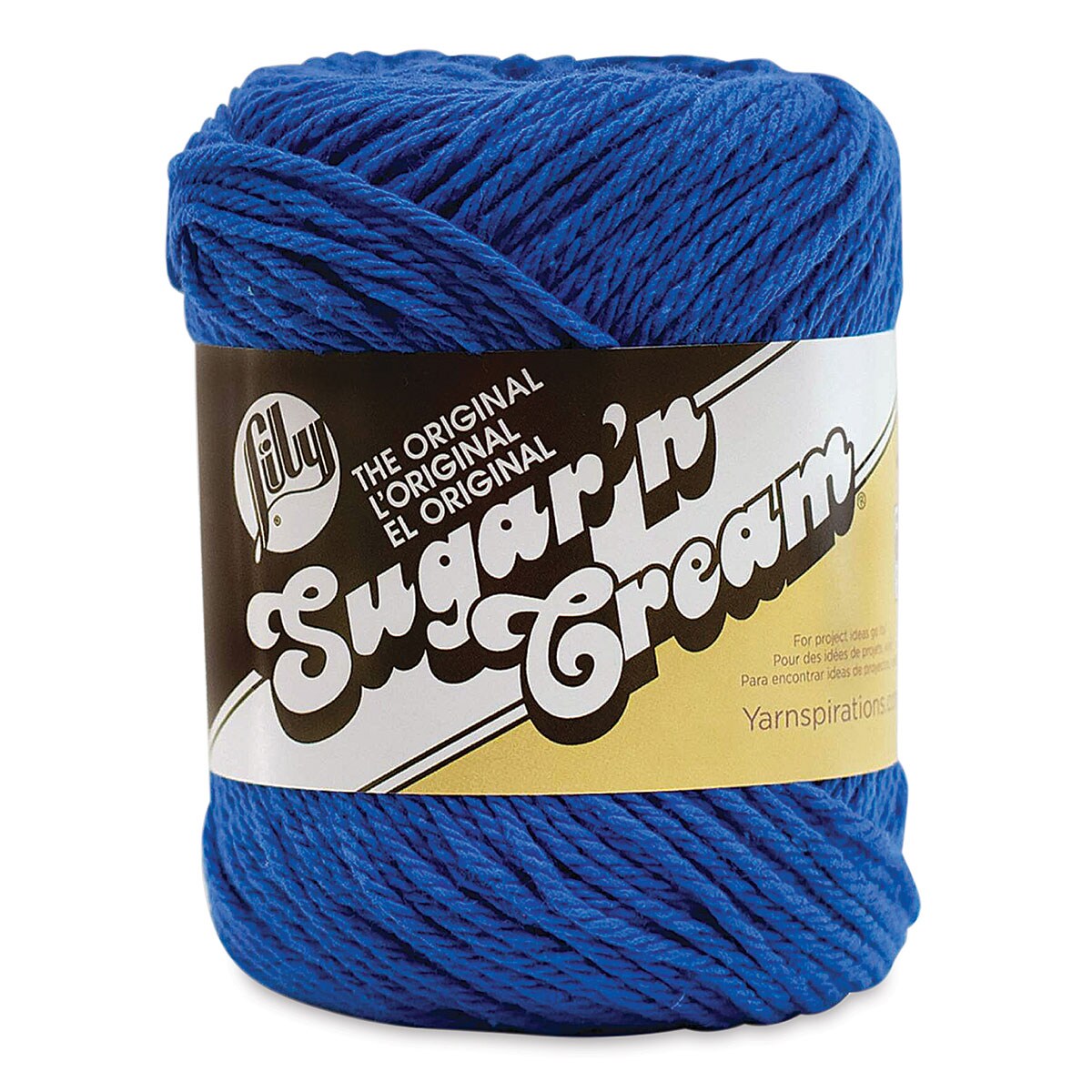 Lily Sugar N&#x27; Cream Yarn - 2.5 oz, 4-Ply, Dazzle Blue