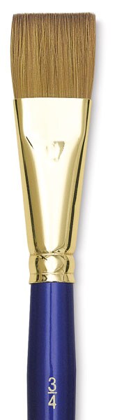 Robert Simmons Sapphire Brush - Flat Wash, Short Handle, 3/4"