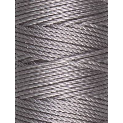 C-Lon Tex 400 Heavy Weight Bead Cord, Silver - 1.0mm, 36 Yard Spool