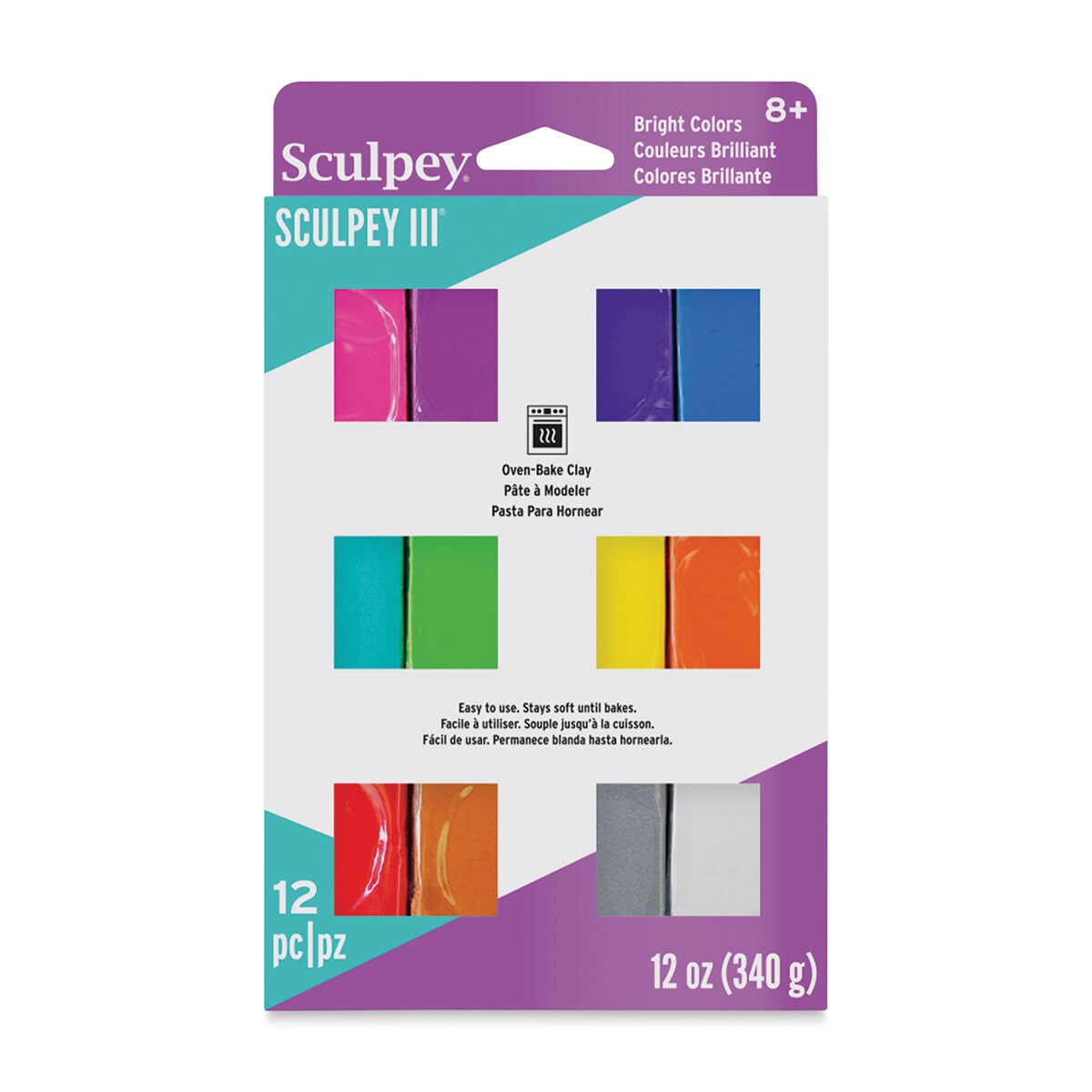 Sculpey III Set Brights, Pkg of 12, 1 oz Michaels